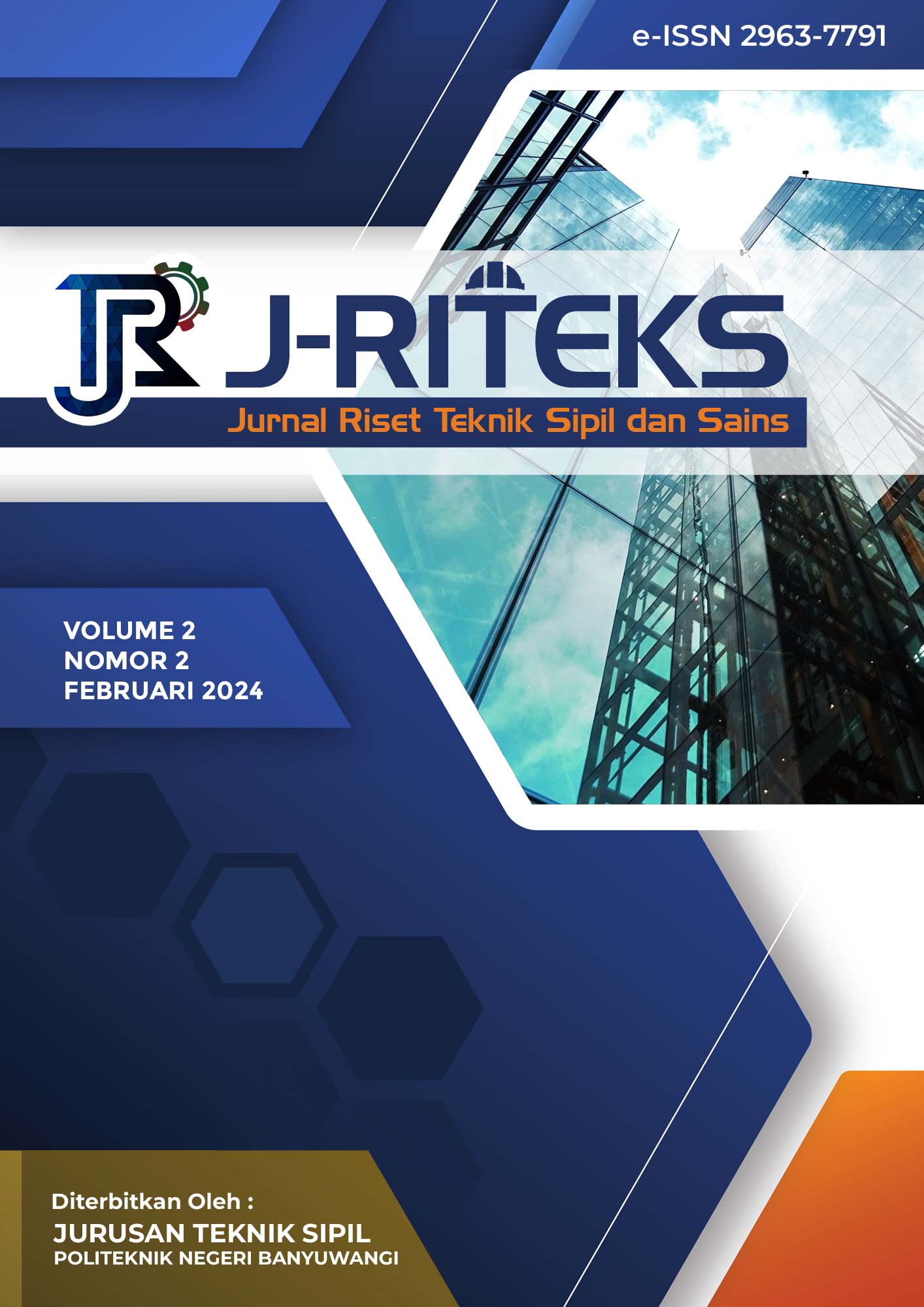 					View Vol. 2 No. 2 (2024): Februari 2024 - Jurnal Riset Teknik Sipil dan Sains
				